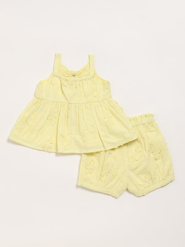 HOP Baby Yellow Top with Shorts