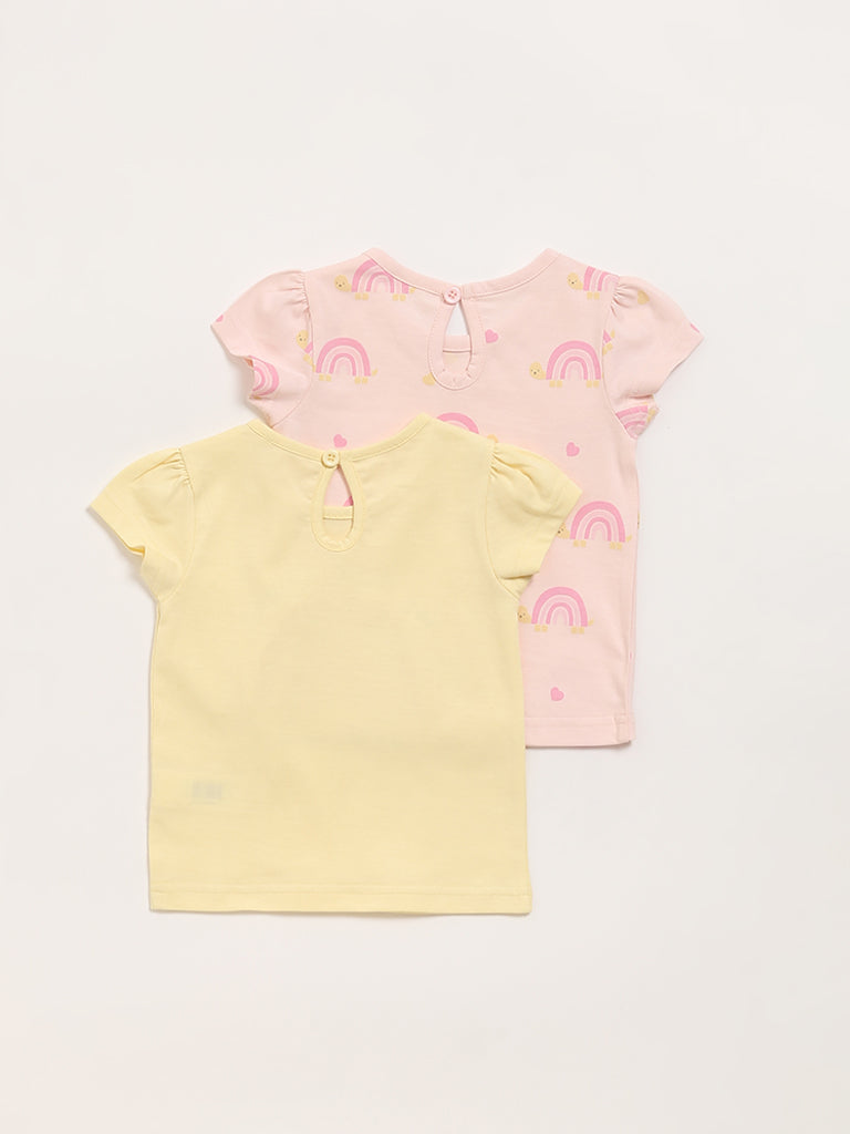 HOP Baby Multicolour T-Shirt - Pack of 2