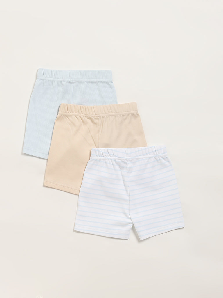 HOP Baby Multicolor Shorts - Pack of 3