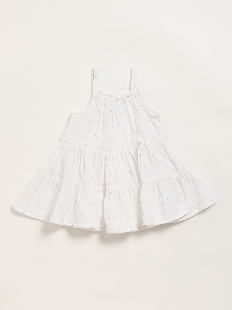 HOP Baby White Flared Dress