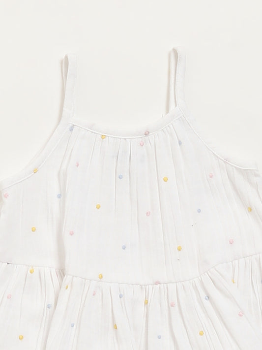 HOP Baby White Flared Dress