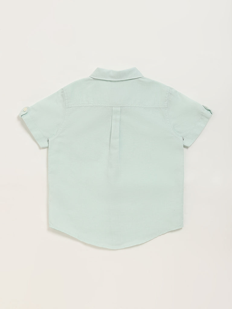 HOP Kids Plain Green Shirt