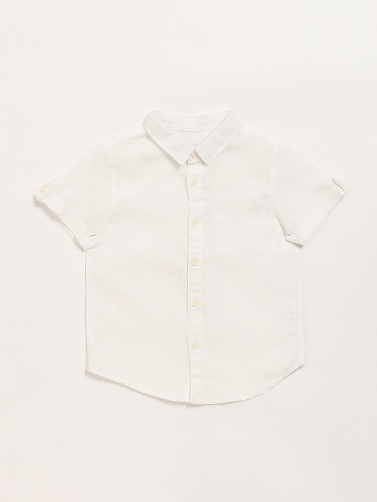 HOP Kids Plain White Shirt