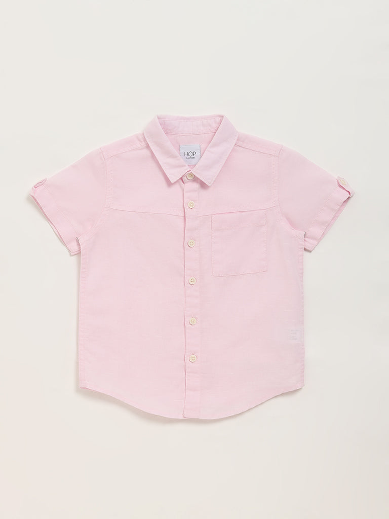 HOP Kids Plain Pink Shirt