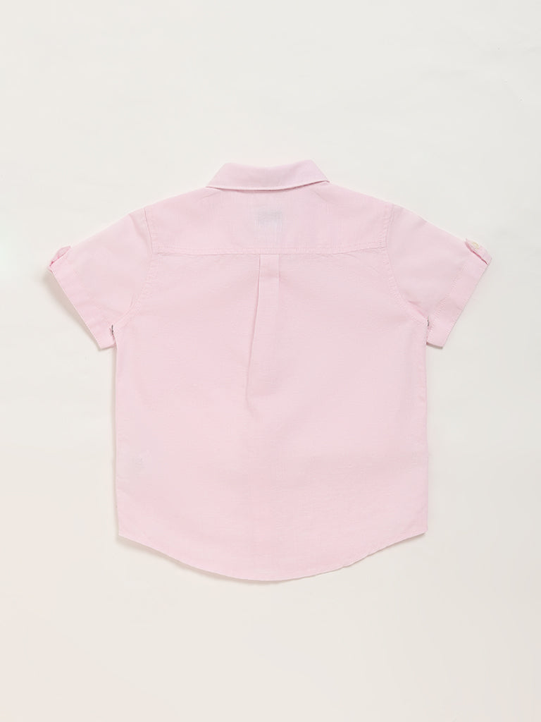 HOP Kids Plain Pink Shirt