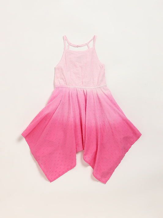 HOP Kids Pink Asymmetric Dress