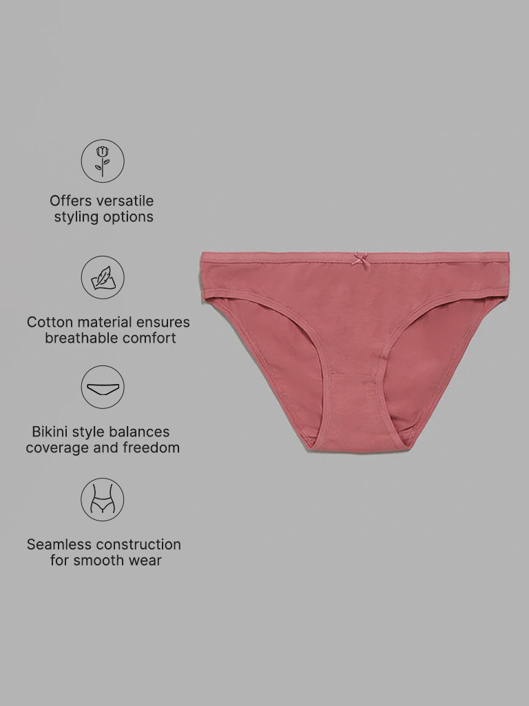 Wunderlove Beige Bikini Briefs - Pack of 3
