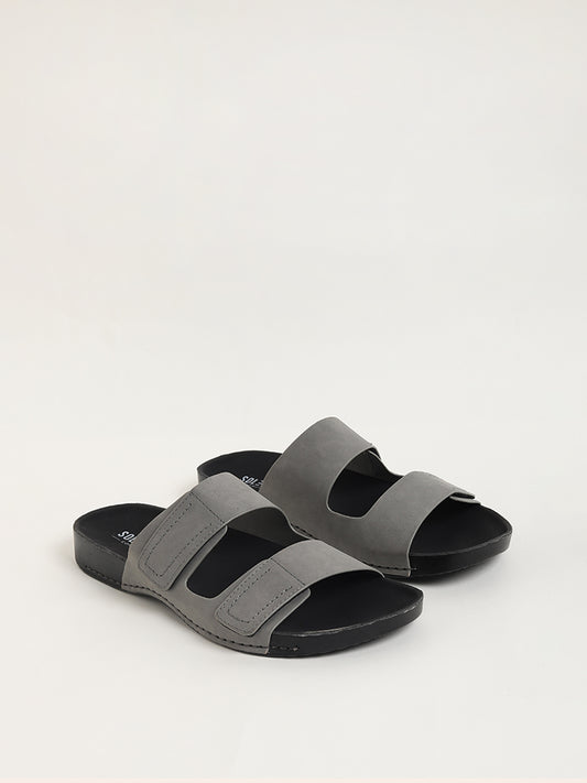 SOLEPLAY Grey Double Band Sandals