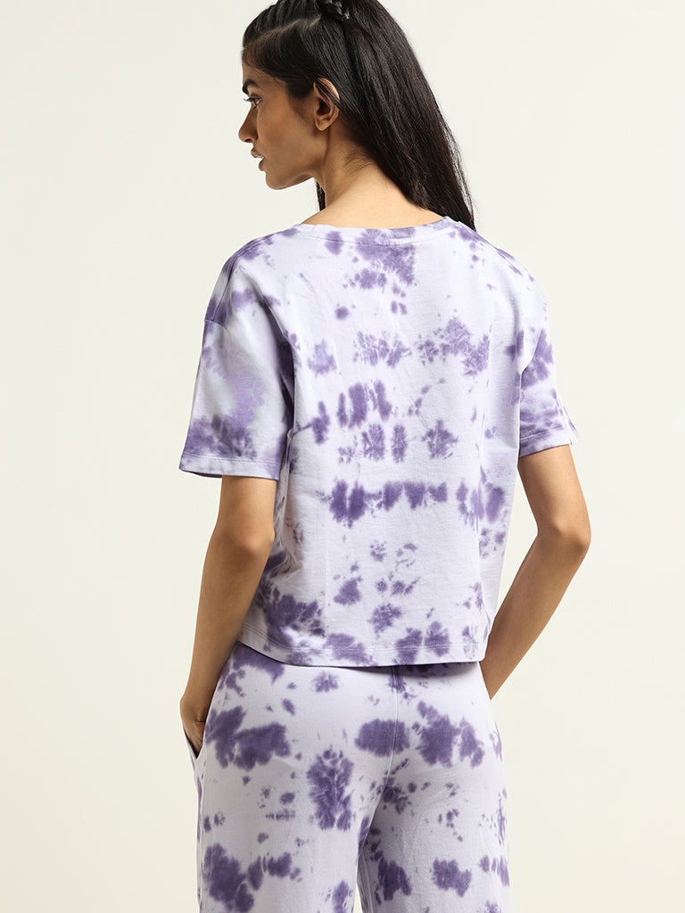 Studiofit Lavender Tie-Dye T-Shirt