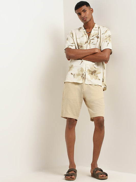 ETA Off-White Floral Relaxed Fit Shirt