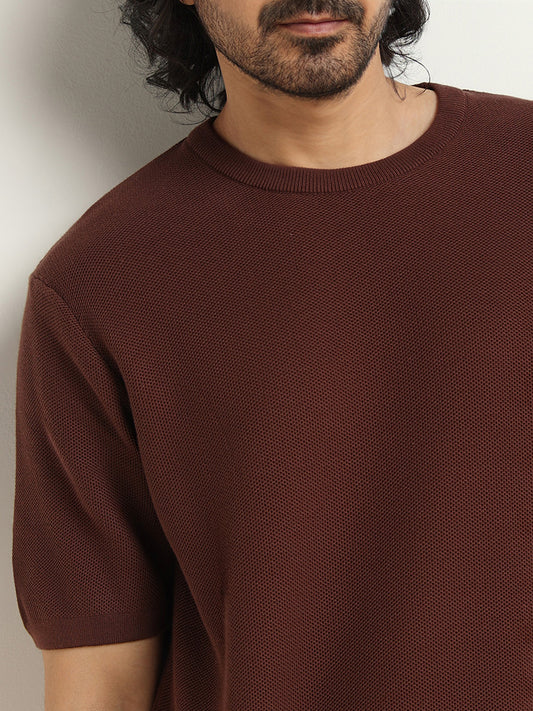 Ascot Brown Relaxed Fit T-Shirt