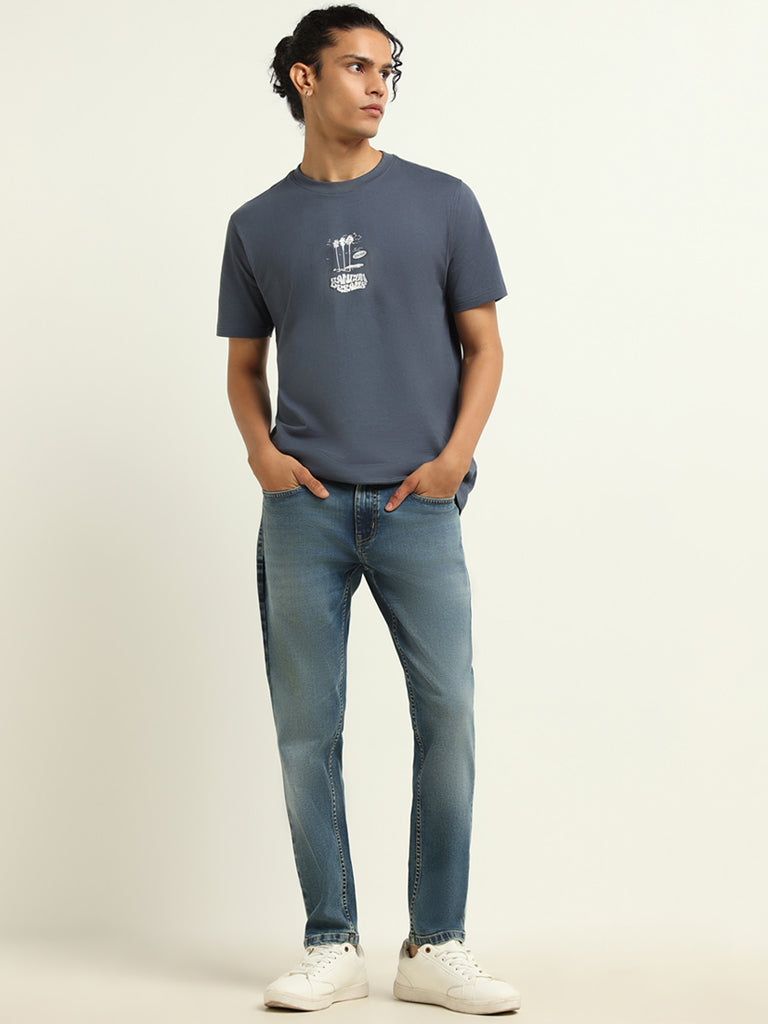 Buy Nuon Blue Slim - Fit Mid - Rise Jeans from Westside