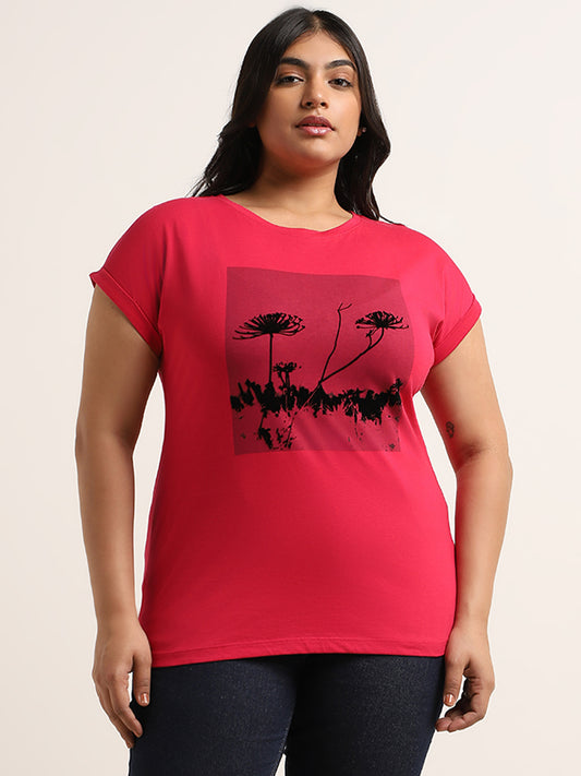 Gia Pink Printed T-Shirt