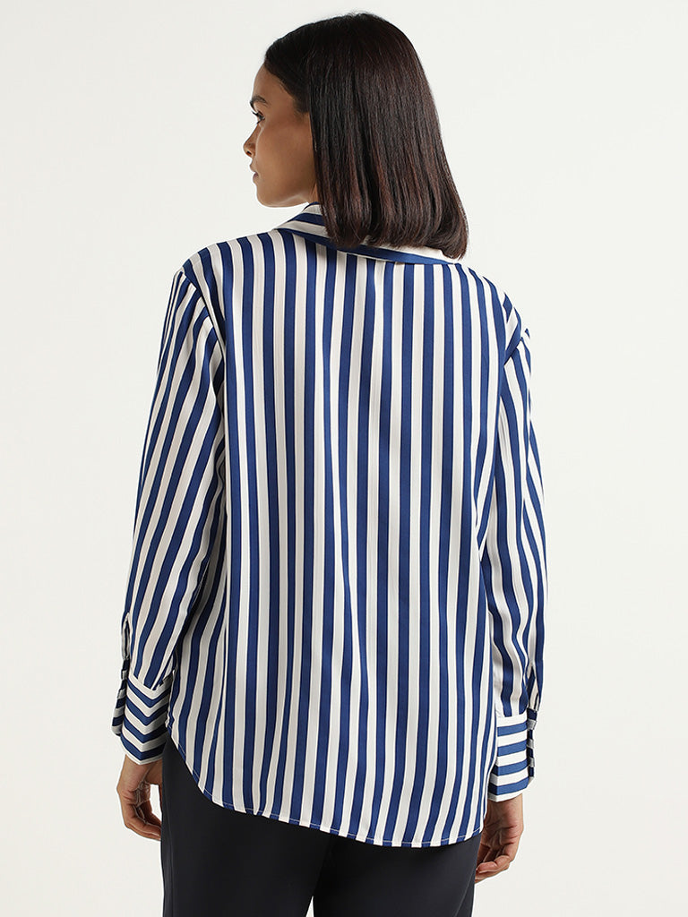 Wardrobe Blue Striped Shirt