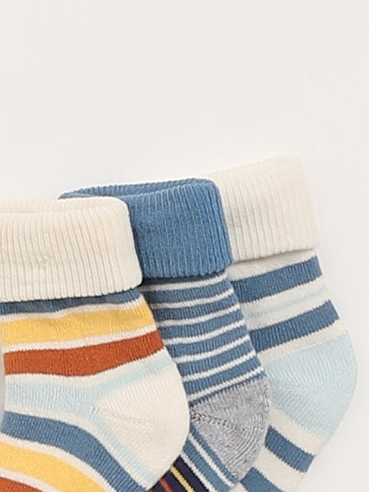 HOP Baby Multicolour Socks - Pack of 3