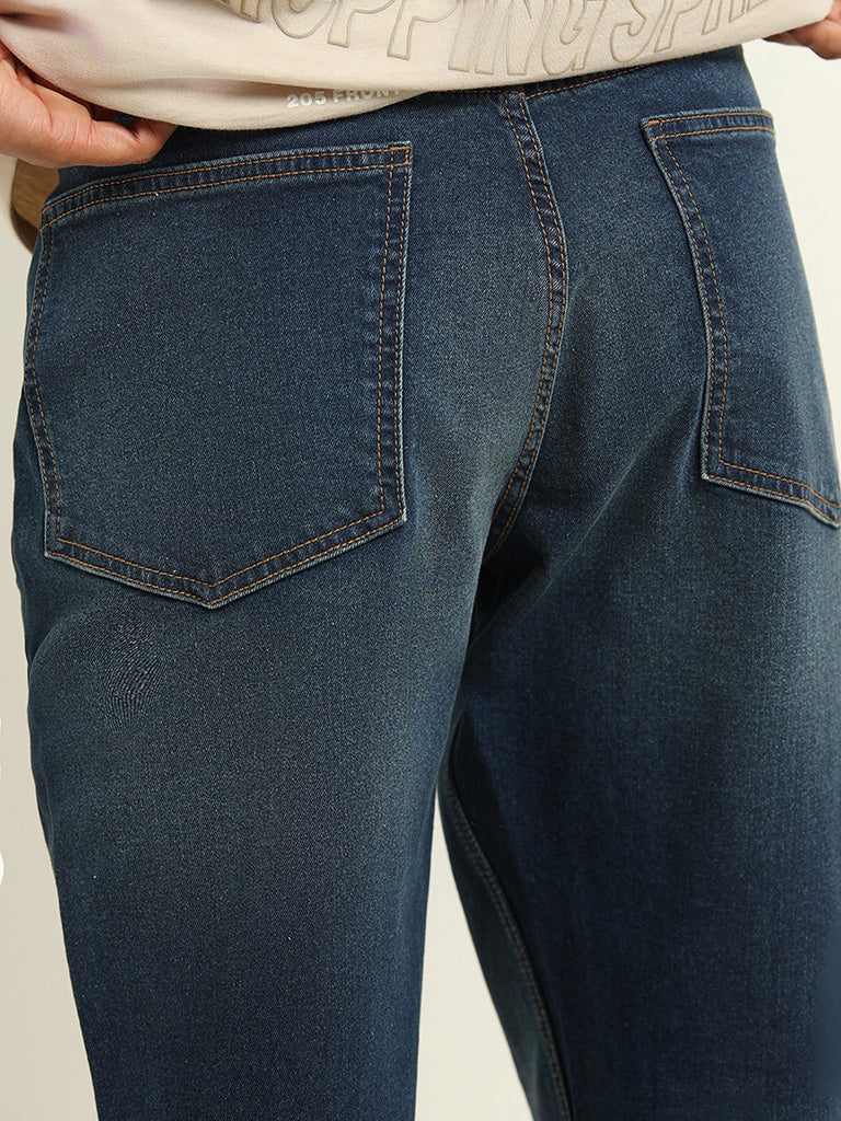 Nuon Blue Straight-Leg Jeans