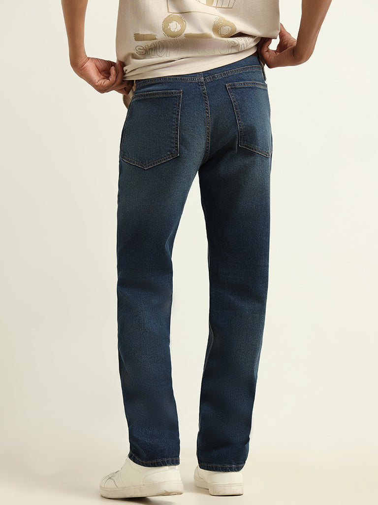 Nuon Blue Straight-Leg Jeans