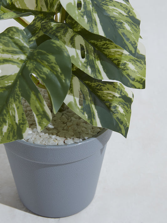 Westside Home Green Artificial Monstera Plant-Small