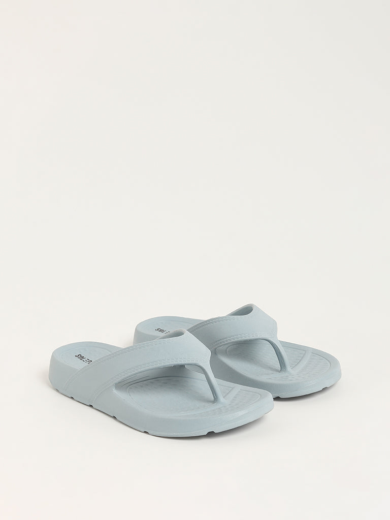 SOLEPLAY Blue Textured Footbed Flip-Flop