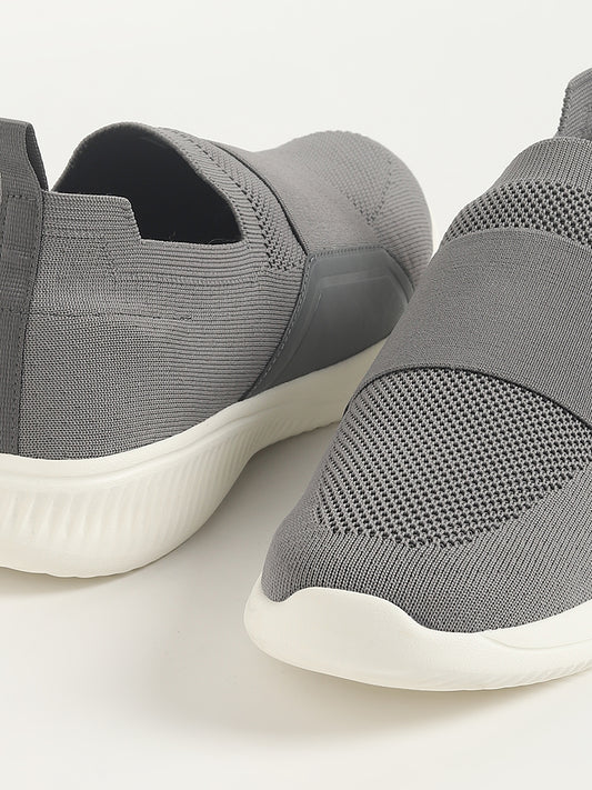 SOLEPLAY Grey Slip-On Shoes