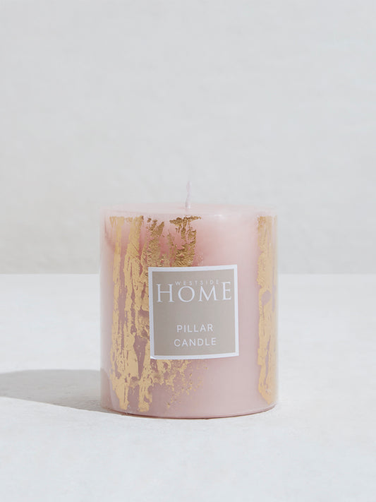 Westside Home Pink Pillar Candle-Small