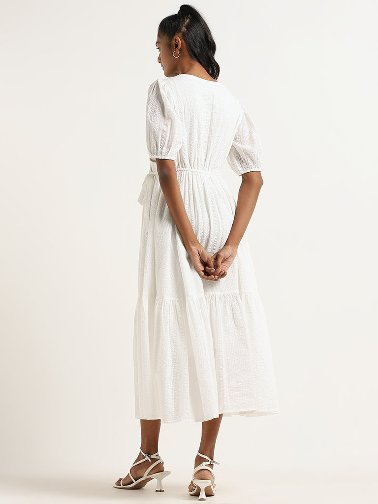 LOV White Wrap Dress