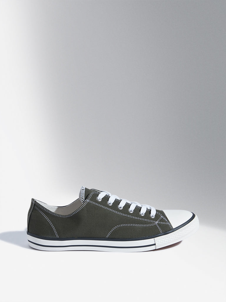 SOLEPLAY Olive Canvas Shoes