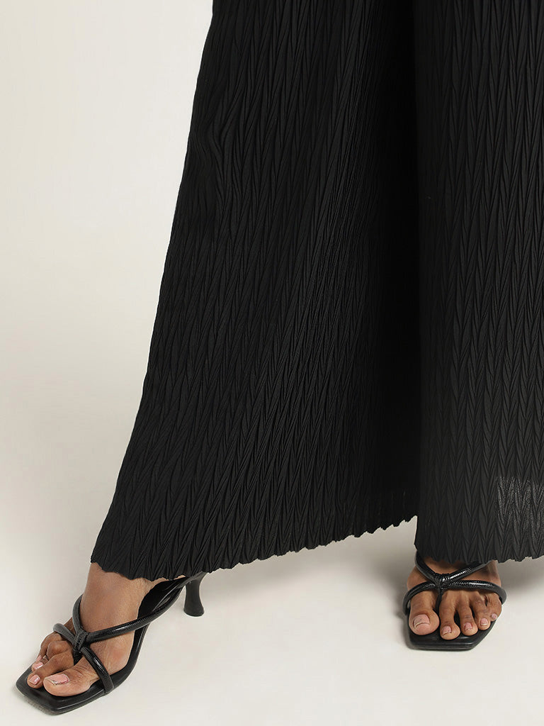 Wardrobe Black Pleated Trousers