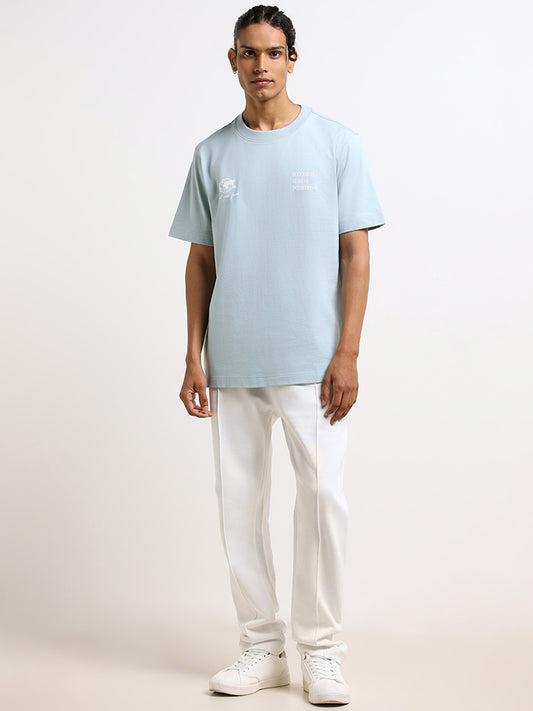 Studiofit Blue Relaxed-Fit T-Shirt