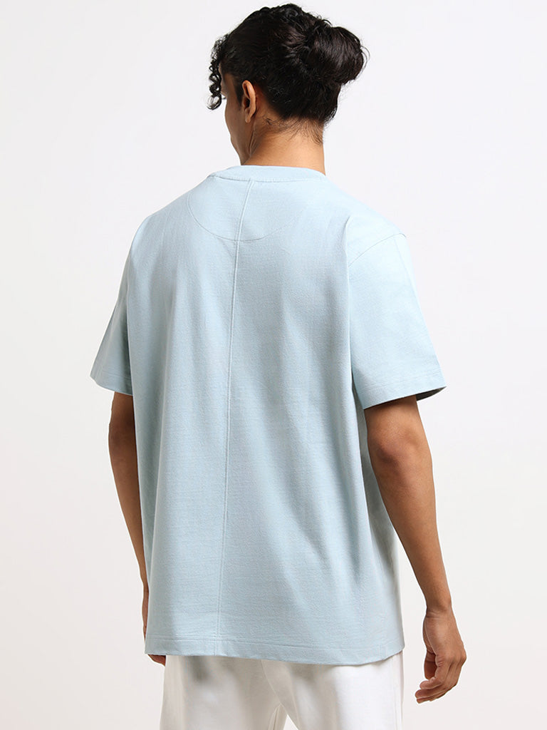 Studiofit Blue Relaxed-Fit T-Shirt