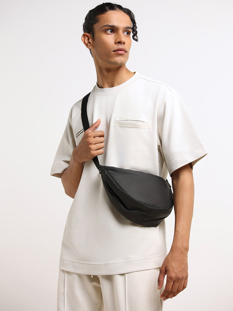 Studiofit Off-White Relaxed-Fit T-Shirt