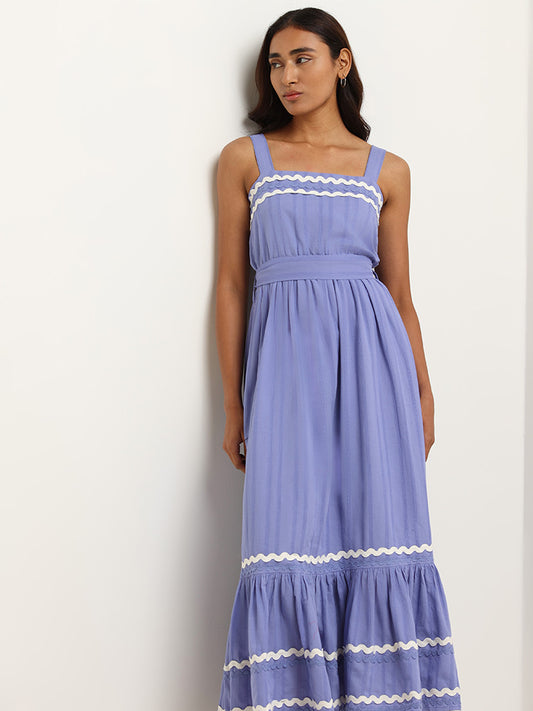 LOV Lavender Strappy Maxi Dress