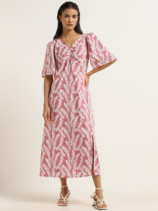 LOV Pink Printed Dress