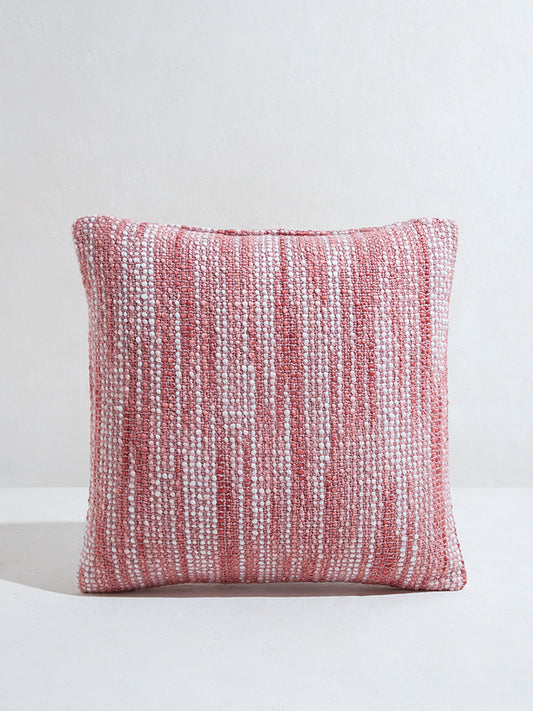 Westside Home Pink Striped Cushion Cover