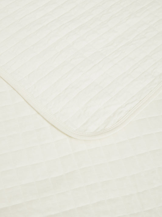 Westside Home White Jersey Double Bedcover