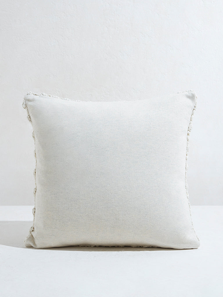 Westside Home Beige Melange Popcorn Textured Cushion Cover