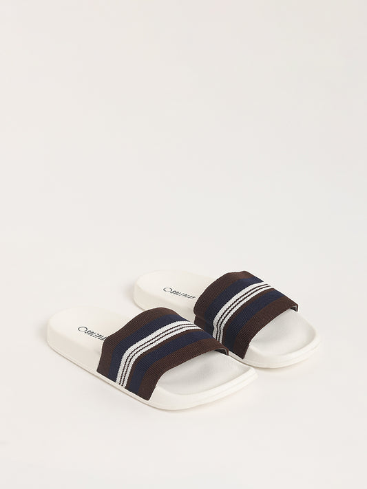 SOLEPLAY Brown Knitted Flip-Flop