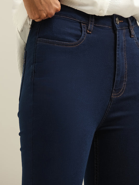 LOV Blue Straight Fit Denim Jeans