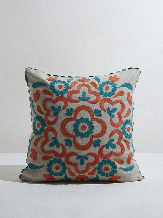 Westside Home Multicolor Boho Damask Design Cushion Cover