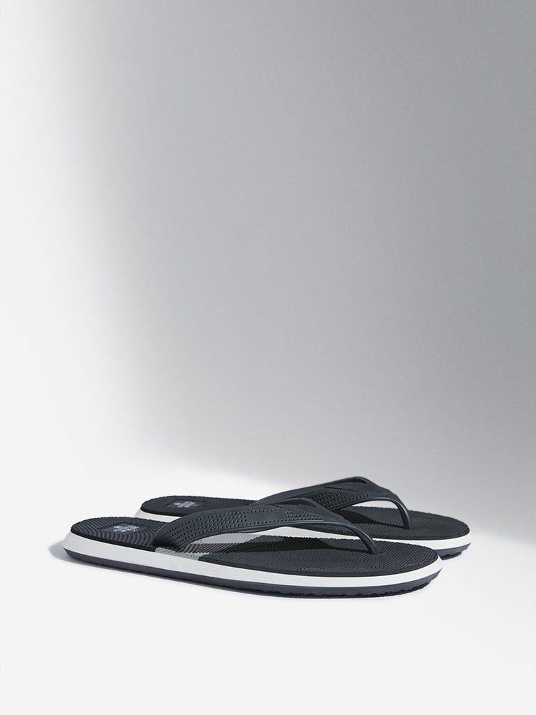 SOLEPLAY Grey Colour-Blocked Flip-Flop
