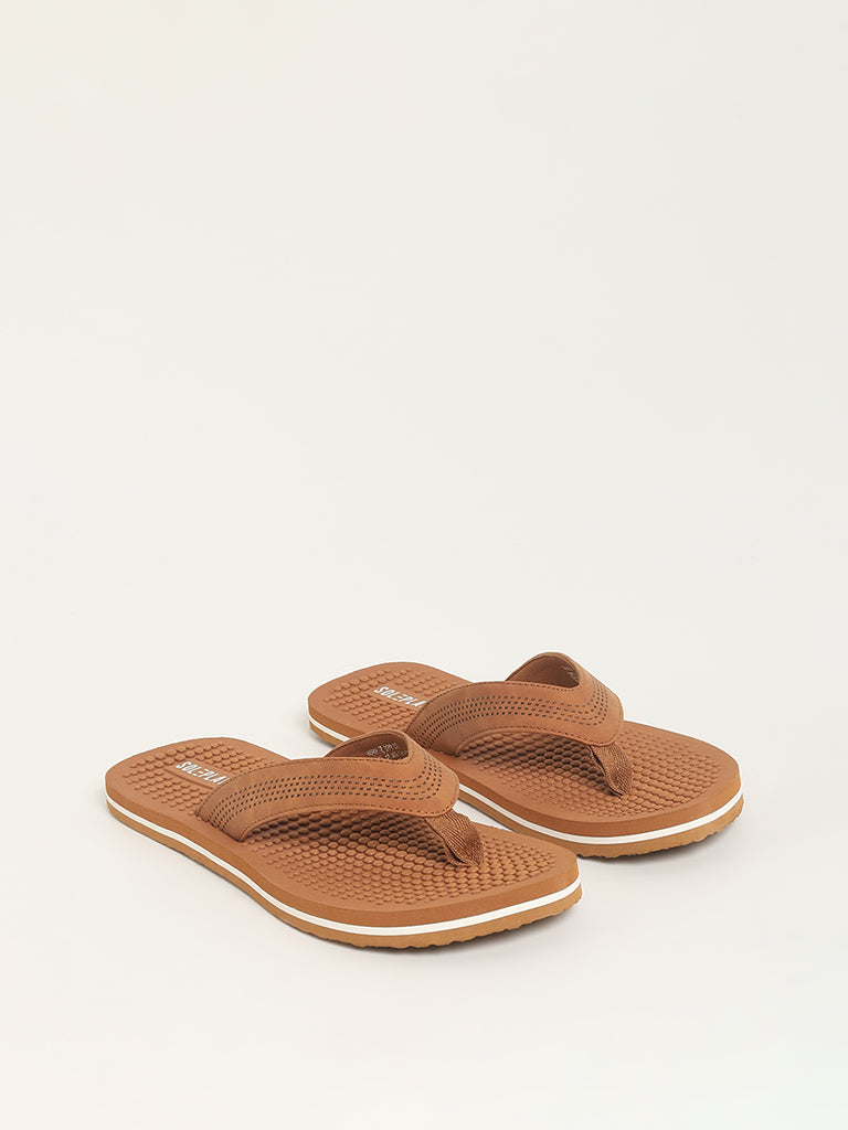 SOLEPLAY Tan Textured Footbed Flip-Flop