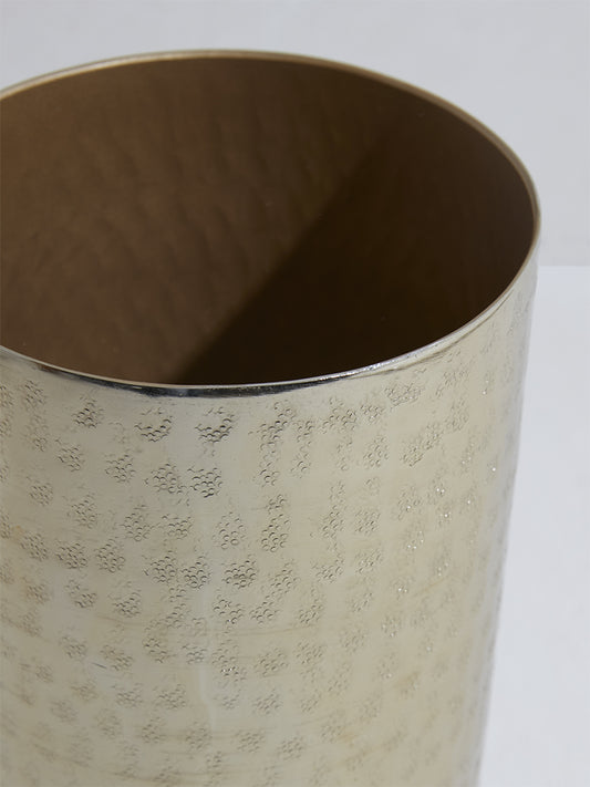 Westside Home Gold Textured Pillar Vase-Large