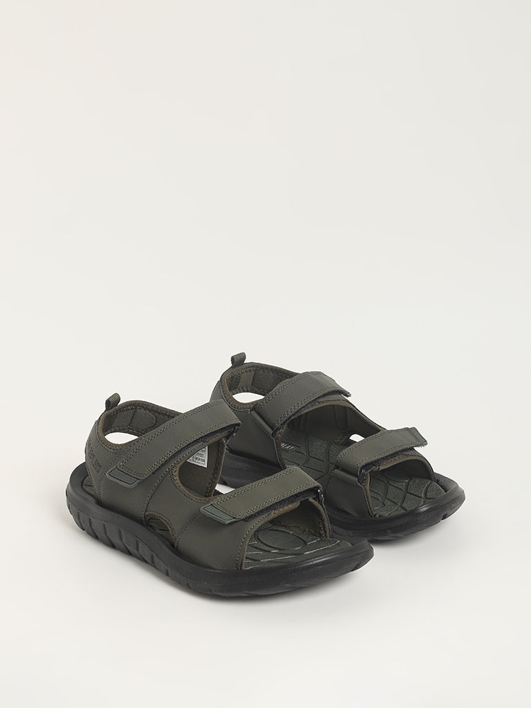SOLEPLAY Green Double-Band Sandals