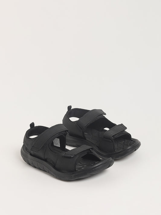 SOLEPLAY Black Strap-On Sandals