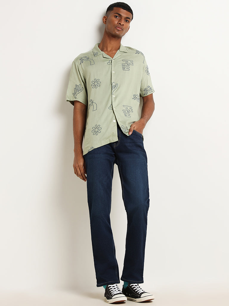 Nuon Green Relaxed Fit Shirt