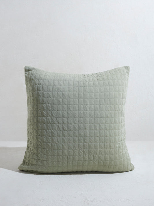 Westside Home Mint Geometric Design Cushion Cover
