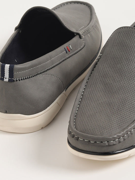 SOLEPLAY Grey Slip-On Casual Loafers