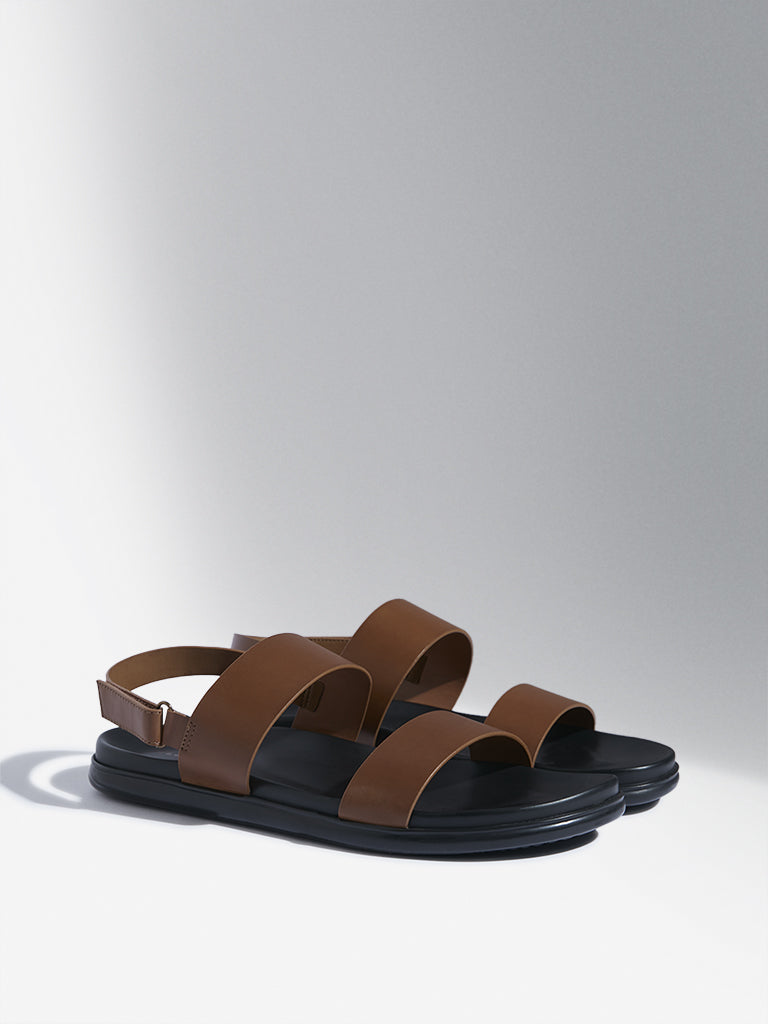 SOLEPLAY Tan Multi-Strap Leather Sandals