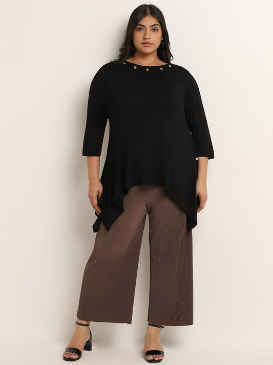 Gia Brown Pleated Pants