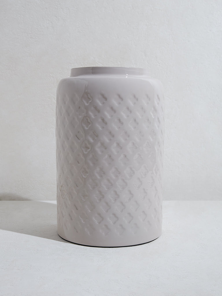 Westside Home Off-White Cylindrical Vase-Large